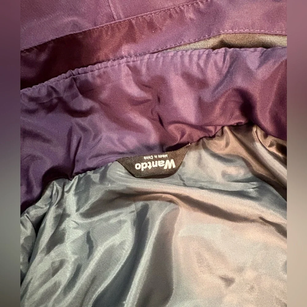 WANTDO WOMENS PURPLE WINDPROOF AND WEAR RESISTANT SKI JACKET SIZE L - Picture 2 of 10